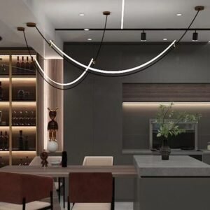 Modern Minimalist Curved Pendant Light